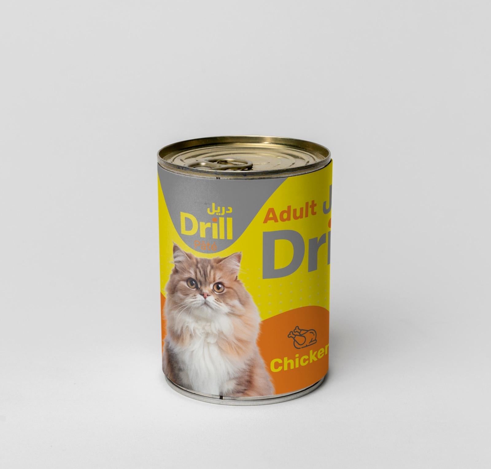 Drill Adult Cat Pâté – Chicken Wet Cat Food 400g