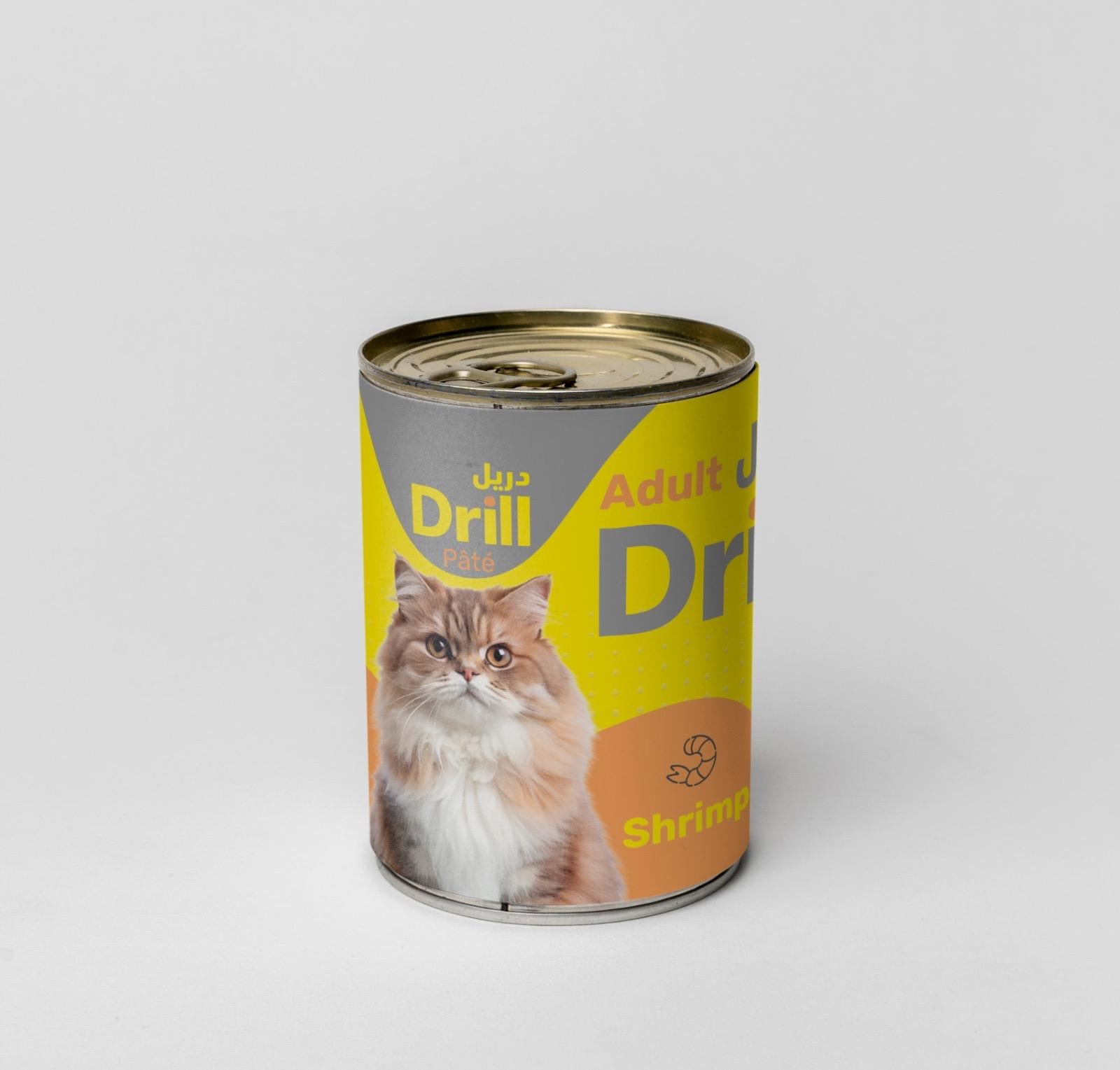 Drill Adult Cat Pâté – Shrimp Wet Cat Food 400g
