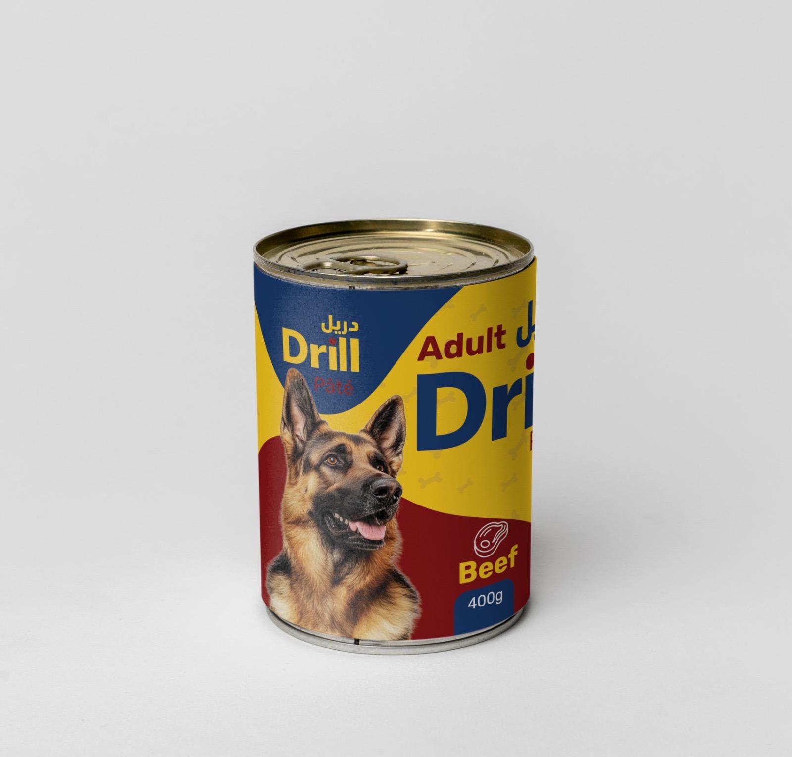 Drill Adult Dog Pâté – Beef Wet Dog Food 400g